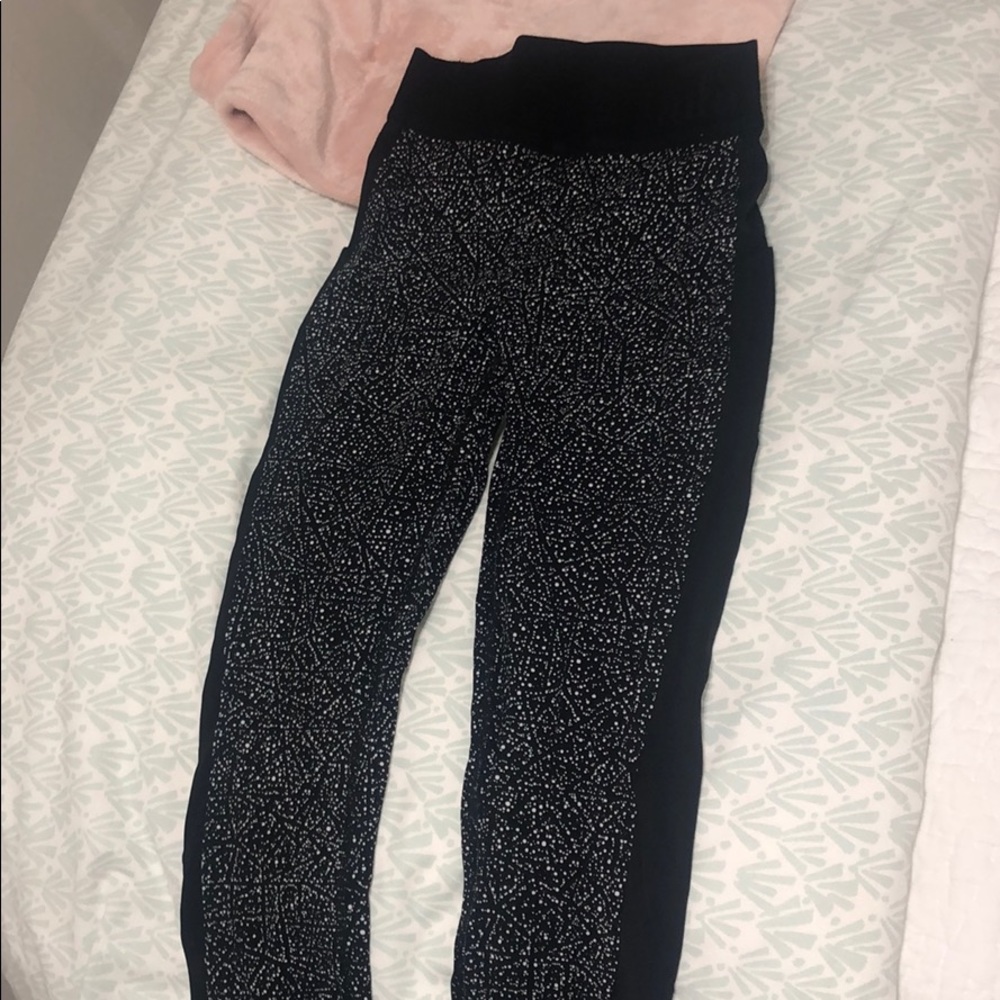 Lululemon Black and White dotted leggings